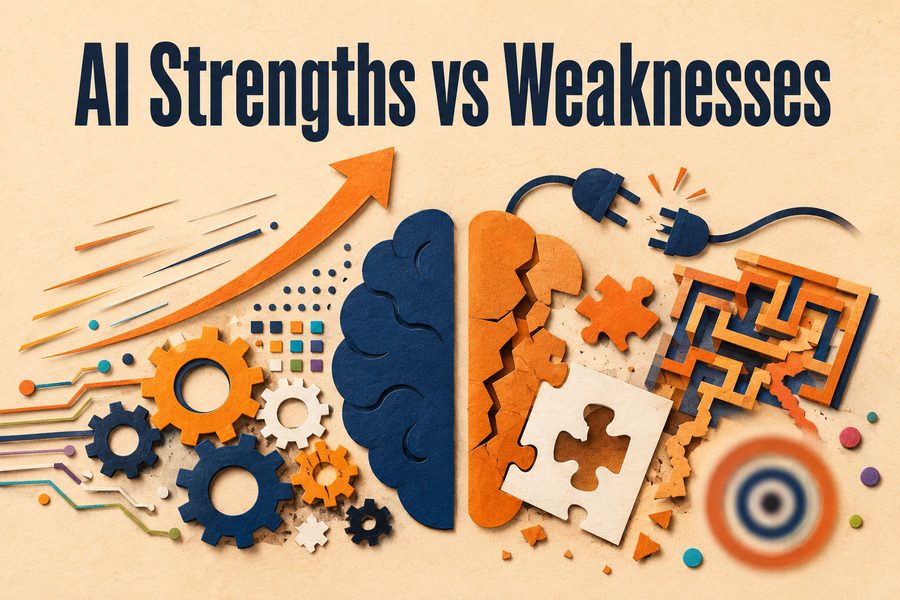 AI Strengths vs Weaknesses cover image