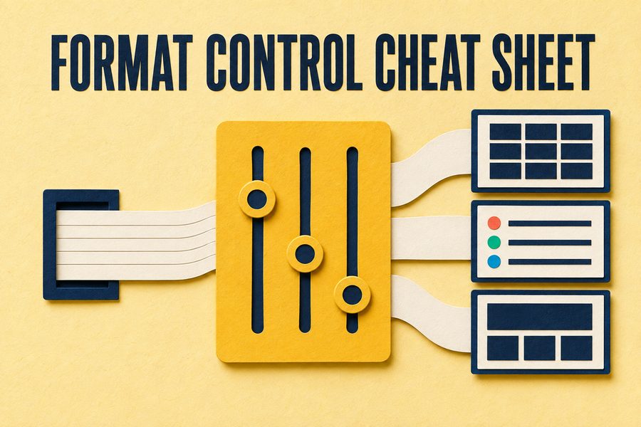 Format Control Cheat Sheet cover image
